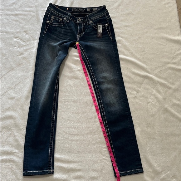 Miss Me Dark Blue Embellished Women's Jeans - Picture 9 of 10